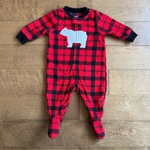 3/$10 CARTERS Baby boy fleece pyjamas 3m
